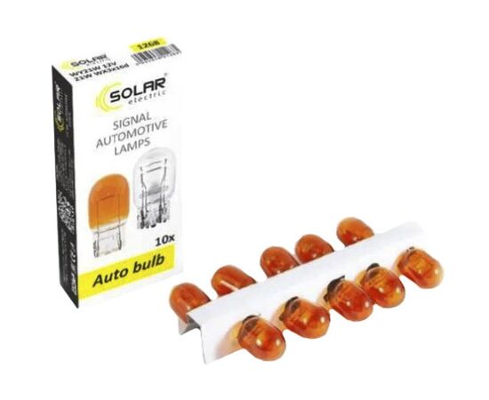 Автолампа SOLAR WY21W AMBER 12V WX3x16d (1268), зображення 2 Автолампа SOLAR WY21W AMBER 12V WX3x16d (1268), зображення 2