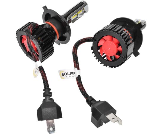 Автолампа SOLAR H4 12/24V 6500K 8000Lm 60W ZES Chip (8304), изображение 2 Автолампа SOLAR H4 12/24V 6500K 8000Lm 60W ZES Chip (8304), изображение 2