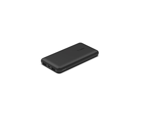 Батарея универсальная Belkin 10000mAh, USB-C, 2*USB-A, 3A max, 6" USB-A to USB-C cable, Black (BPB011btBK), изображение 2 Батарея универсальная Belkin 10000mAh, USB-C, 2*USB-A, 3A max, 6" USB-A to USB-C cable, Black (BPB011btBK), изображение 2