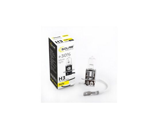 Автолампа SOLAR H3 12V 100W PK22s Starlight+30 (1213), изображение 2 Автолампа SOLAR H3 12V 100W PK22s Starlight+30 (1213), изображение 2