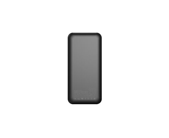 Батарея универсальная Proda PD-P95 20000 mAh, Type-C/micro-USB 2A input, 2*USB 2A output (PRD-PD-95-BK), изображение 2 Батарея универсальная Proda PD-P95 20000 mAh, Type-C/micro-USB 2A input, 2*USB 2A output (PRD-PD-95-BK), изображение 2