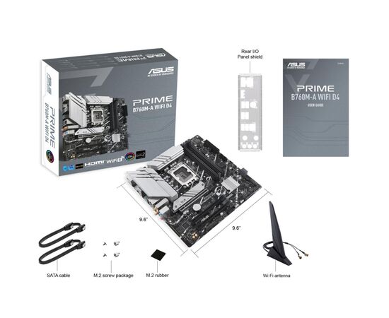 Материнская плата ASUS PRIME B760M-A WIFI D4, изображение 4 Материнская плата ASUS PRIME B760M-A WIFI D4, изображение 4