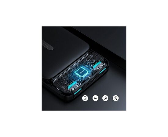 Батарея универсальная JOYROOM 10000mAh 10,5W, 2.1A, Black (T012 / 92183), изображение 3 Батарея универсальная JOYROOM 10000mAh 10,5W, 2.1A, Black (T012 / 92183), изображение 3