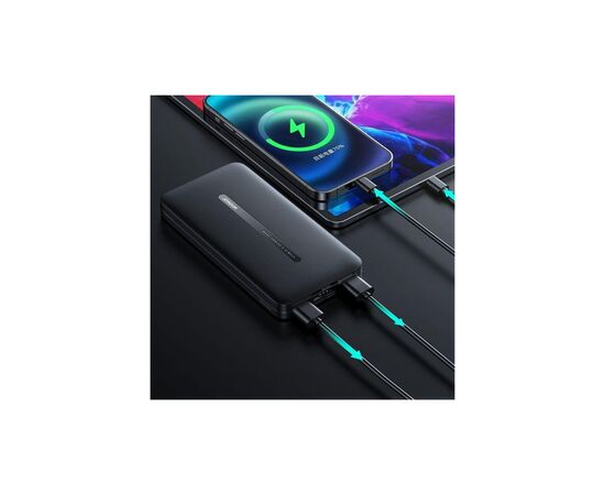 Батарея универсальная JOYROOM 10000mAh 10,5W, 2.1A, Black (T012 / 92183), изображение 5 Батарея универсальная JOYROOM 10000mAh 10,5W, 2.1A, Black (T012 / 92183), изображение 5