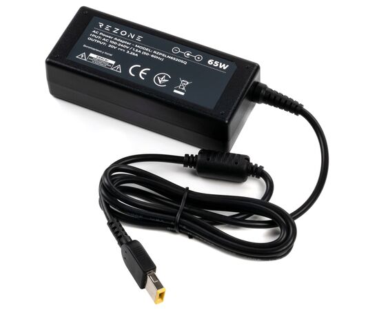 Блок питания к ноутбуку Rezone Lenovo 65W 20V 3.25А square with pin (RZPSLN6520SQ)