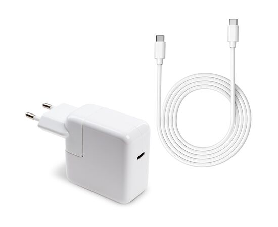 Блок питания к ноутбуку Vinga Apple 30W 5V3A/9V3A/12V2.4A/14.5V2A/ 18V1.5A/20V1.5A USB-C (VPA-30-APP-C)