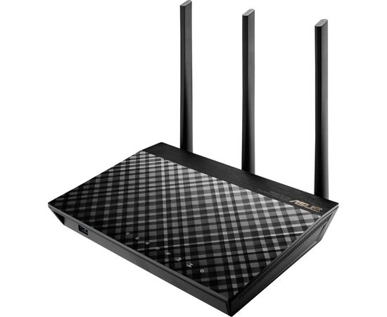 Маршрутизатор ASUS RT-AC1900 4xGE LAN 1xGE WAN 1xUSB3.0 1xUSB2.0 MU-MIMO MESH (RT-AC1900), изображение 2 Маршрутизатор ASUS RT-AC1900 4xGE LAN 1xGE WAN 1xUSB3.0 1xUSB2.0 MU-MIMO MESH (RT-AC1900), изображение 2