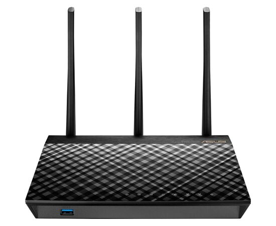 Маршрутизатор ASUS RT-AC1900 4xGE LAN 1xGE WAN 1xUSB3.0 1xUSB2.0 MU-MIMO MESH (RT-AC1900), изображение 3 Маршрутизатор ASUS RT-AC1900 4xGE LAN 1xGE WAN 1xUSB3.0 1xUSB2.0 MU-MIMO MESH (RT-AC1900), изображение 3