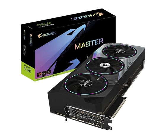 Відеокарта GIGABYTE GeForce RTX4080 16Gb AORUS MASTER (GV-N4080AORUS M-16GD)