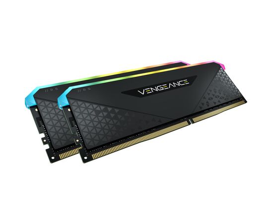 Модуль пам'яті для комп'ютера DDR4 16GB (2x8GB) 3200 MHz Vengeance RGB RS Black Corsair (CMG16GX4M2E3200C16), зображення 3 Модуль пам'яті для комп'ютера DDR4 16GB (2x8GB) 3200 MHz Vengeance RGB RS Black Corsair (CMG16GX4M2E3200C16), зображення 3