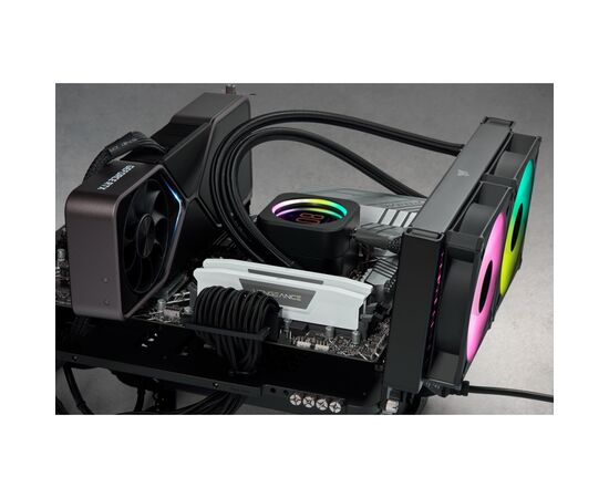 Модуль пам'яті для комп'ютера DDR5 32GB (2x16GB) 5200 MHzVengeance White Corsair (CMK32GX5M2B5200C40W), зображення 3 Модуль пам'яті для комп'ютера DDR5 32GB (2x16GB) 5200 MHzVengeance White Corsair (CMK32GX5M2B5200C40W), зображення 3
