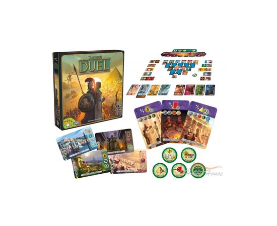 Настольная игра Repos Production 7 Wonders: Duel (7 Чудес: Дуэль, Английский) (ASM7DU-EN01), изображение 2 Настольная игра Repos Production 7 Wonders: Duel (7 Чудес: Дуэль, Английский) (ASM7DU-EN01), изображение 2