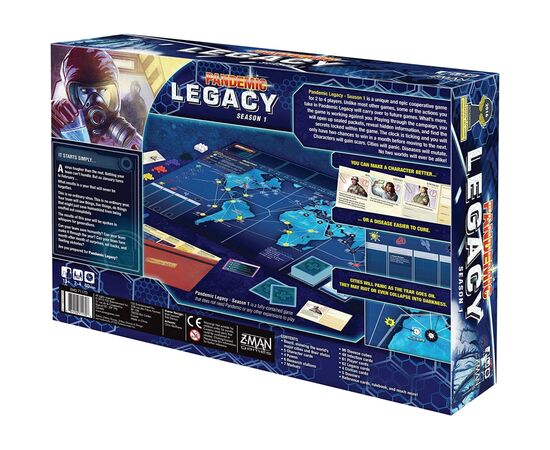 Настольная игра Z-Man Games Pandemic: Legacy - Season 1 (Red Version) (Пандемия Легаси Сезон 1 (красная коробка), Английский (681706711713), изображение 4 Настольная игра Z-Man Games Pandemic: Legacy - Season 1 (Red Version) (Пандемия Легаси Сезон 1 (красная коробка), Английский (681706711713), изображение 4