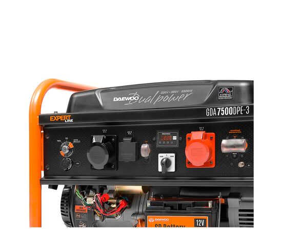 Генератор Daewoo GDA 7500DPE-3 6,5kW (GDA7500DPE-3), изображение 2 Генератор Daewoo GDA 7500DPE-3 6,5kW (GDA7500DPE-3), изображение 2