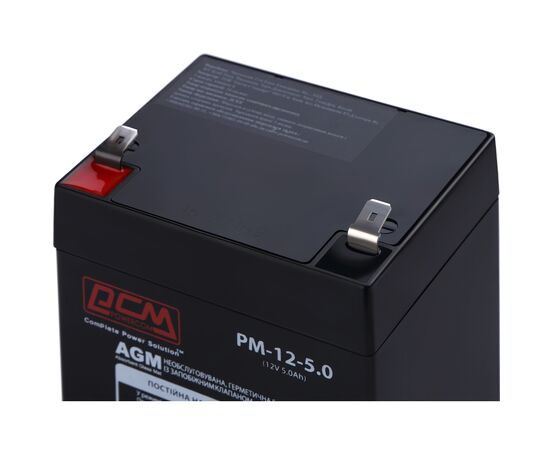 Батарея к ИБП Powercom PM-12-5.0, 12V 5Ah (PM-12-5.0), изображение 3 Батарея к ИБП Powercom PM-12-5.0, 12V 5Ah (PM-12-5.0), изображение 3