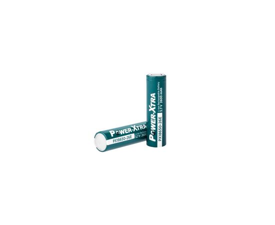 Акумулятор 18650 Li-Ion 2600mAh, 3.7V, green Power-Xtra (PX18650-26G / 29751)