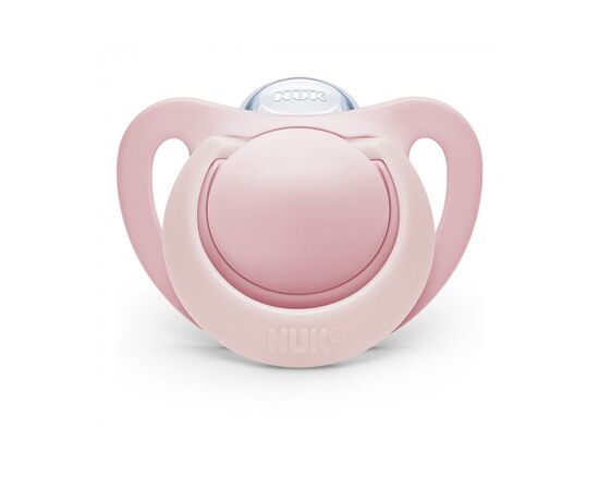 Пустышка Nuk Genius Girl силиконовая 0-6 мес. 2 шт розовая (3952337), изображение 3