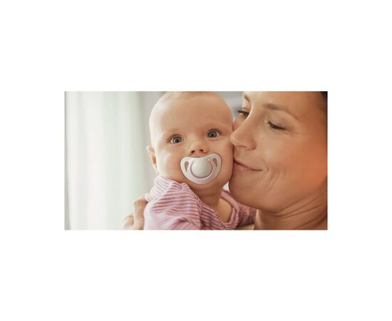 Пустышка Nuk Genius Girl силиконовая 0-6 мес. 2 шт розовая (3952337), изображение 4