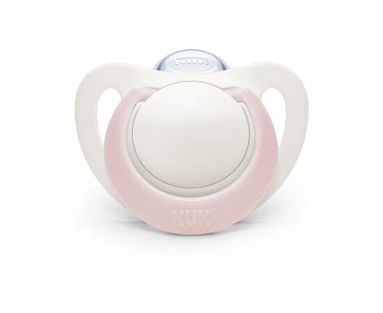 Пустышка Nuk Genius Girl силиконовая 0-6 мес. 2 шт розовая (3952337), изображение 5