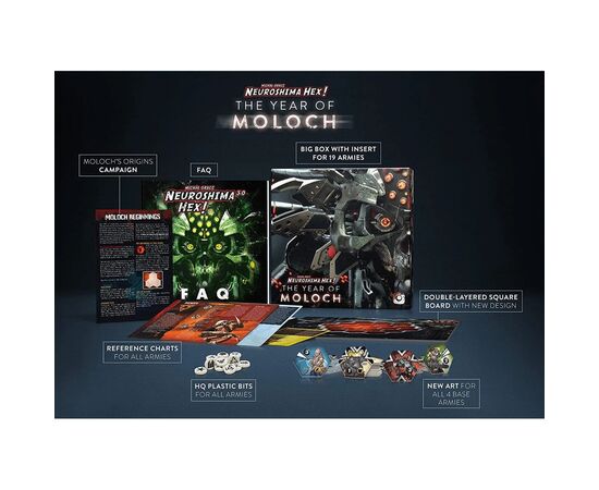 Настольная игра Portal Games Neuroshima Hex 3.0 The Year of Moloch (Нейрошима Хекс 3.0 Год Молоха), Английский (5902560383621), изображение 3 Настольная игра Portal Games Neuroshima Hex 3.0 The Year of Moloch (Нейрошима Хекс 3.0 Год Молоха), Английский (5902560383621), изображение 3