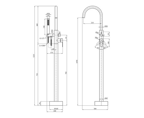 Смеситель Kroner SCH077 (CV029976), изображение 8 Смеситель Kroner SCH077 (CV029976), изображение 8