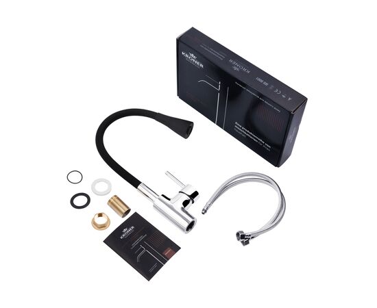Смеситель Kroner Kuche-C031BLK (CV024338), изображение 9 Смеситель Kroner Kuche-C031BLK (CV024338), изображение 9