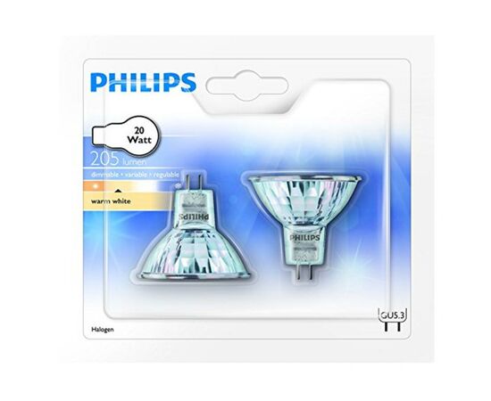Лампочка Philips GU5.3 20W 12V 36D 2BC/10 Hal-Dich 2y (8711500413215), изображение 2 Лампочка Philips GU5.3 20W 12V 36D 2BC/10 Hal-Dich 2y (8711500413215), изображение 2