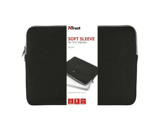 Чехол для ноутбука Trust 13.3" Primo Black (21251), изображение 6 Чехол для ноутбука Trust 13.3" Primo Black (21251), изображение 6