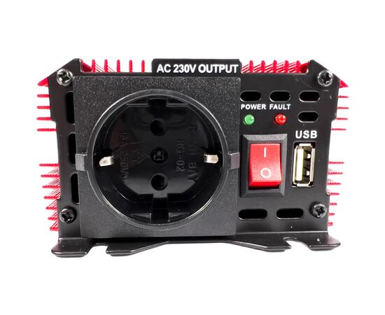 Автомобильный инвертор Bottari DC 12V - AC 230V 600W "POWER-600" (30200-IS), изображение 4 Автомобильный инвертор Bottari DC 12V - AC 230V 600W "POWER-600" (30200-IS), изображение 4