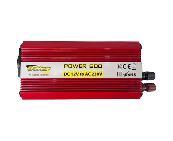 Автомобільний інвертор Bottari DC 12V - AC 230V 600W "POWER-600" (30200-IS)