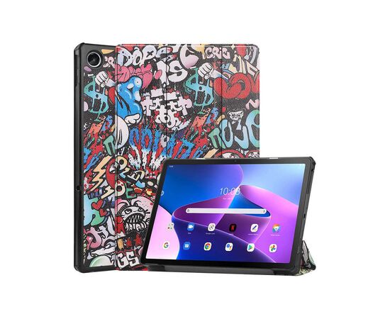 Чохол до планшета BeCover Smart Case Lenovo Tab M10 Plus TB-125F (3rd Gen) 10.61" Graffiti (708314), зображення 5 Чохол до планшета BeCover Smart Case Lenovo Tab M10 Plus TB-125F (3rd Gen) 10.61" Graffiti (708314), зображення 5