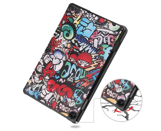 Чохол до планшета BeCover Smart Case Lenovo Tab M10 TB-328F (3rd Gen) 10.1" Graffiti (708294), зображення 5 Чохол до планшета BeCover Smart Case Lenovo Tab M10 TB-328F (3rd Gen) 10.1" Graffiti (708294), зображення 5