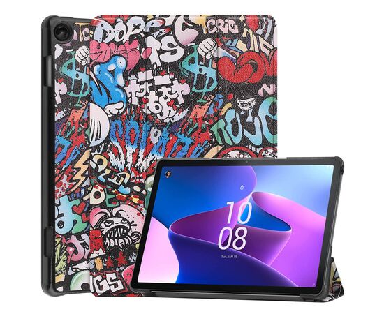 Чохол до планшета BeCover Smart Case Lenovo Tab M10 TB-328F (3rd Gen) 10.1" Graffiti (708294), зображення 6 Чохол до планшета BeCover Smart Case Lenovo Tab M10 TB-328F (3rd Gen) 10.1" Graffiti (708294), зображення 6