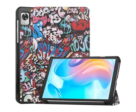 Чехол для планшета BeCover Smart Case Realme Pad Mini 8.7" Graffiti (708262), изображение 6 Чехол для планшета BeCover Smart Case Realme Pad Mini 8.7" Graffiti (708262), изображение 6