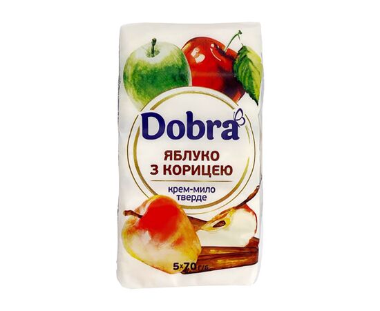 Тверде мило Dobra Яблуко з корицею 5 х 70 г (4820195509203)