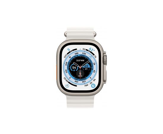 Смарт-часы Apple Watch Ultra GPS + Cellular, 49mm Titanium Case with White Ocean Band (MNHF3UL/A), изображение 3 Смарт-часы Apple Watch Ultra GPS + Cellular, 49mm Titanium Case with White Ocean Band (MNHF3UL/A), изображение 3