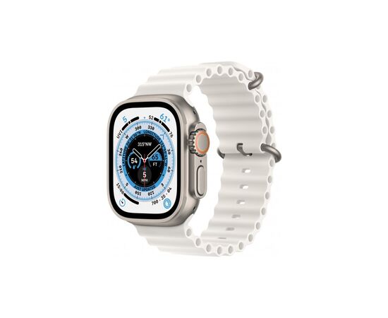 Смарт-годинник Apple Watch Ultra GPS + Cellular, 49mm Titanium Case with White Ocean Band (MNHF3UL/A)