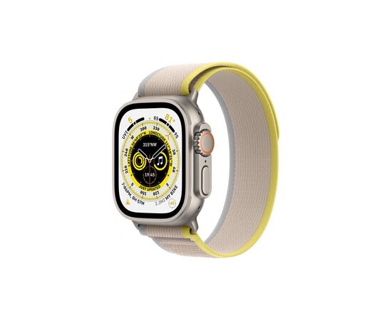 Смарт-часы Apple Watch Ultra GPS + Cellular, 49mm Titanium Case with Yellow/Beige Trail Loop M/L (MQFU3UL/A)