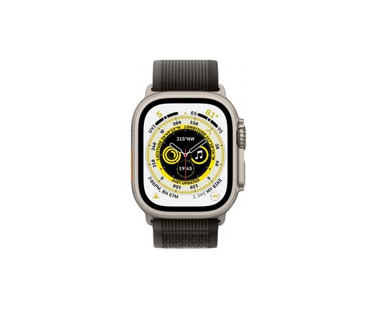 Смарт-годинник Apple Watch Ultra GPS + Cellular, 49mm Titanium Case with Black/Gray Trail Loop -S/M (MQFW3UL/A), зображення 3 Смарт-годинник Apple Watch Ultra GPS + Cellular, 49mm Titanium Case with Black/Gray Trail Loop -S/M (MQFW3UL/A), зображення 3