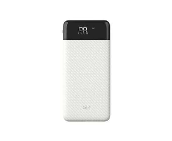 Батарея універсальна Silicon Power GS28 20000mAh, Input 5V/2A(Micro-USB/Type-C), Output 2*USB-A, White (SP20KMAPBKGS280W)