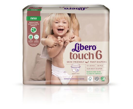Подгузник Libero Touch Pants Размер 6 (13-20 кг) 28 шт (7322541739670), изображение 2 Подгузник Libero Touch Pants Размер 6 (13-20 кг) 28 шт (7322541739670), изображение 2