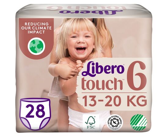 Подгузник Libero Touch Pants Размер 6 (13-20 кг) 28 шт (7322541739670)