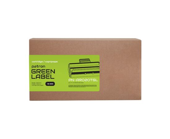 Тонер-картридж Patron Sharp AR-020T/AR-020LT Green Label (PN-AR020TGL), изображение 2 Тонер-картридж Patron Sharp AR-020T/AR-020LT Green Label (PN-AR020TGL), изображение 2