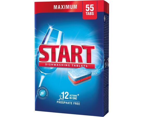 Таблетки для посудомийних машин Start Maximum 55 шт. (4820207100077)