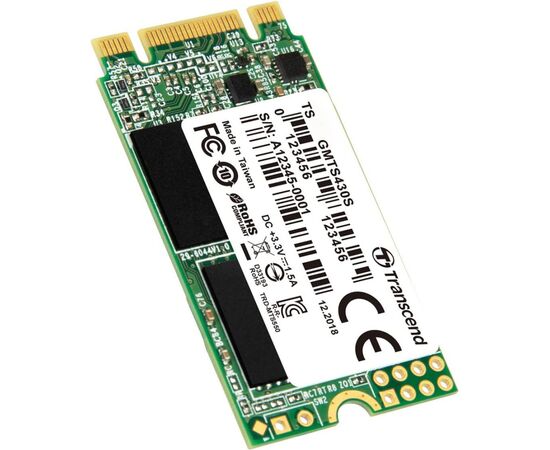 Накопитель SSD M.2 2242 1TB Transcend (TS1TMTS430S), изображение 2 Накопитель SSD M.2 2242 1TB Transcend (TS1TMTS430S), изображение 2