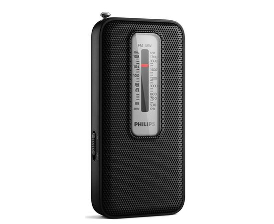 Портативный радиоприемник Philips TAR1506 FM/MW mono 100 mW AUX 3.5mm 2хAAA (TAR1506/00), изображение 7 Портативный радиоприемник Philips TAR1506 FM/MW mono 100 mW AUX 3.5mm 2хAAA (TAR1506/00), изображение 7