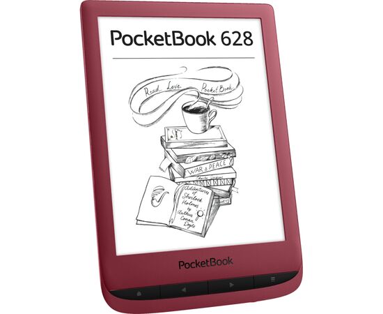 Электронная книга Pocketbook 628 Touch Lux5 Ink RubyRed (PB628-R-WW), изображение 2 Электронная книга Pocketbook 628 Touch Lux5 Ink RubyRed (PB628-R-WW), изображение 2