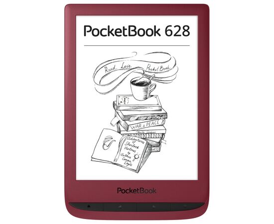 Електронна книга Pocketbook 628 Touch Lux5 Ink RubyRed (PB628-R-WW)