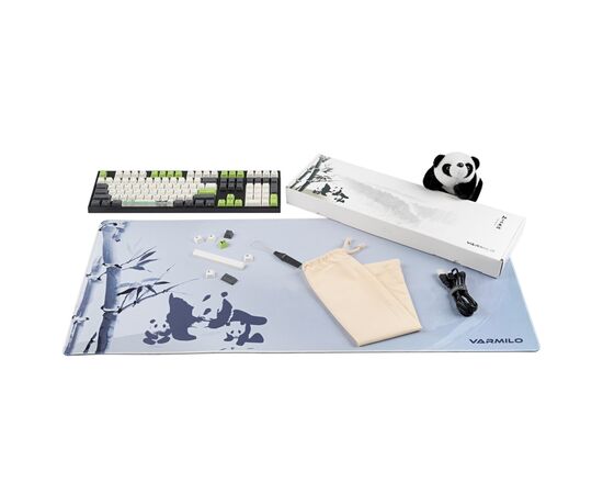 Клавиатура Varmilo VEA108 Panda R2 Cherry Mx Silent Red Multicolor (A26A029A6A1A06A026), изображение 4 Клавиатура Varmilo VEA108 Panda R2 Cherry Mx Silent Red Multicolor (A26A029A6A1A06A026), изображение 4