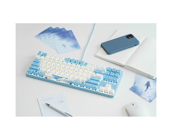 Клавиатура Varmilo VEM87 Sea Melody EC V2 Rose Multicolor (A33A038B0A3A06A033), изображение 3 Клавиатура Varmilo VEM87 Sea Melody EC V2 Rose Multicolor (A33A038B0A3A06A033), изображение 3